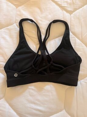 lululemon athletica Black Strappy Back Sports Bra